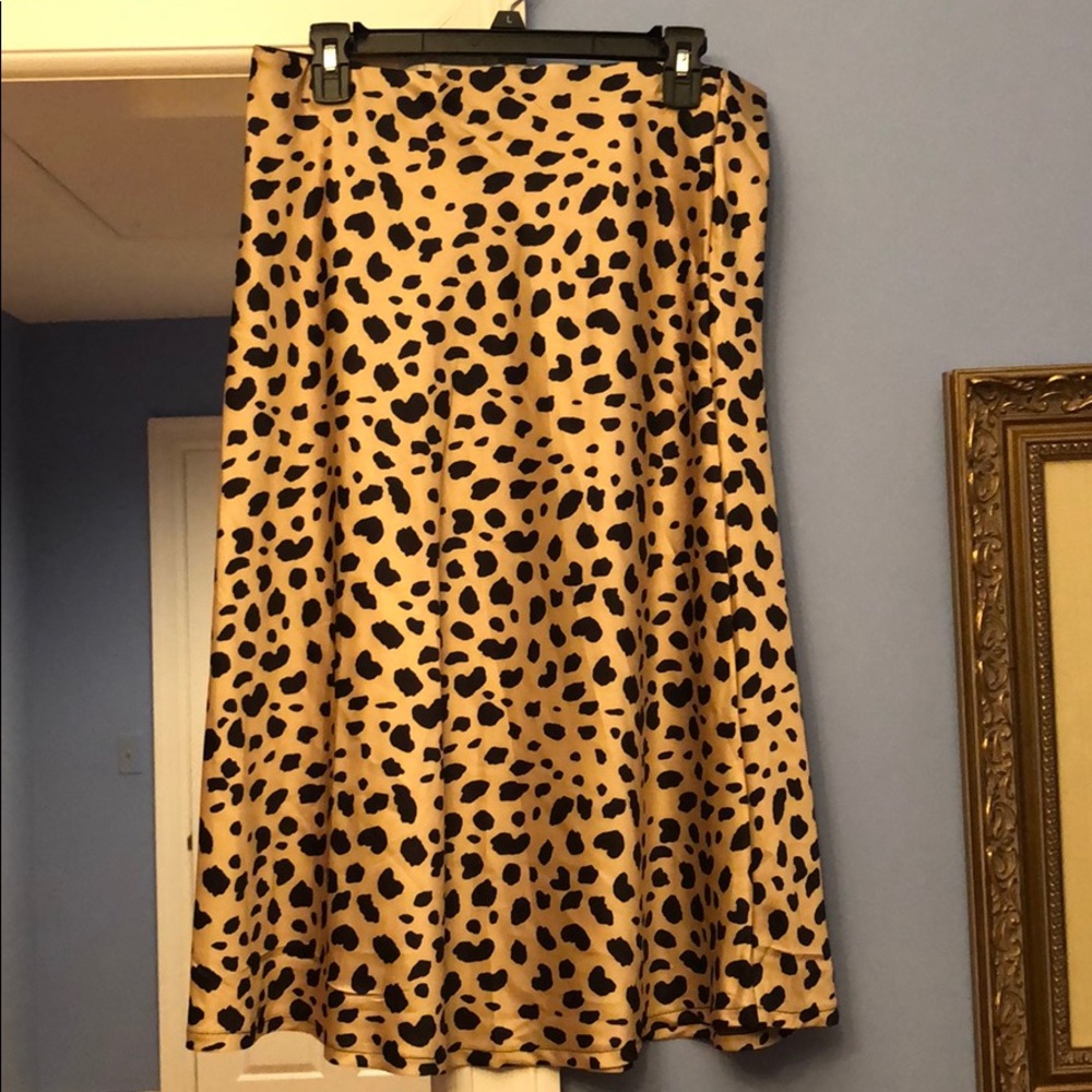 Leopard Midi Skirt